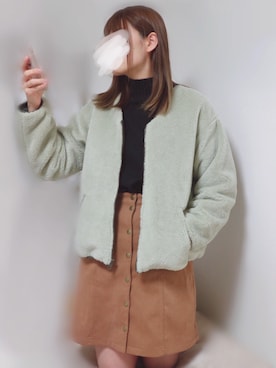 「LEPSIM（レプシィム）のアイテム（ブルゾン）」を使った、Yuuriさん（レディース・168cm）の冬コーディネート