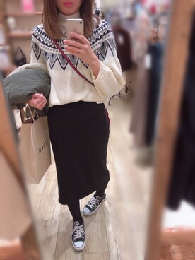 「LEPSIM（レプシィム）のアイテム（ブルゾン）」を使った、Yuuriさん（レディース・168cm）の冬コーディネート
