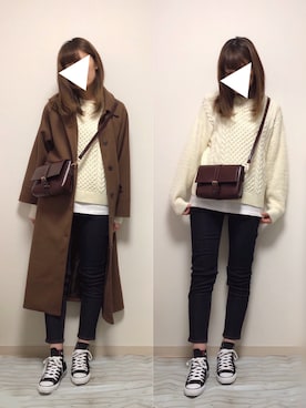 「DHOLIC（ディーホリック）のアイテム（その他アウター）」を使った、Yuuriさん（レディース・168cm）の冬コーディネート