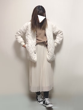 「LEPSIM（レプシィム）のアイテム（ブルゾン）」を使った、Yuuriさん（レディース・168cm）の冬コーディネート