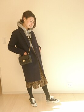 「Deuxieme Classe（ドゥーズィエムクラス）のアイテム（パーカー）」を使った、むらっちさん（レディース・163cm）の冬コーディネート
