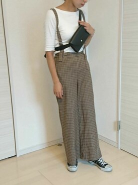 「ジーユー」｜むらっちさん（レディース・163cm）の秋コーディネート