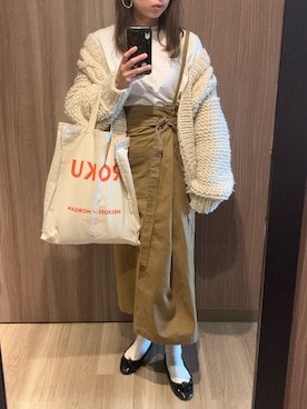 「ワンショルダースカート」｜むらっちさん（レディース・163cm）の春コーディネート