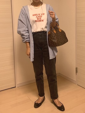 「THE SHINZONE（ザ　シンゾーン）のアイテム（アクセサリー）」を使った、むらっちさん（レディース・163cm）の秋コーディネート