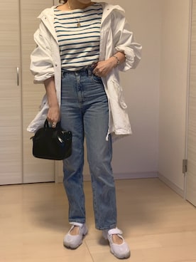 「THE SHINZONE（ザ　シンゾーン）のアイテム（アクセサリー）」を使った、むらっちさん（レディース・163cm）の春コーディネート