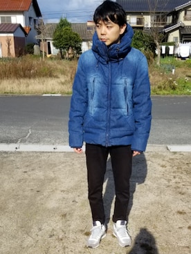 「roshell（ロシェル）のアイテム（ジャケット/アウター）」を使った、時雨さん（メンズ・170cm）の冬コーディネート