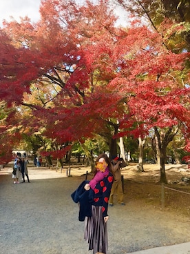 「紅葉コーデ」｜「アイテム（ジャケット/アウター）」を使った、Rrrchanさん（レディース・156cm）の秋コーディネート
