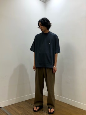 「Scye（サイ）のアイテム（Tシャツ/カットソー）」を使った、shunkakuさん（メンズ・175cm）の夏コーディネート