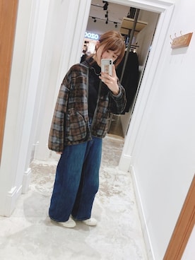 「アイテム（ブルゾン）」を使った、AYUさん（レディース・160cm・20代）の秋コーディネート