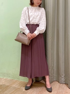 「ボリュームスリーブ」｜おのまいさん（レディース・159cm）の秋コーディネート