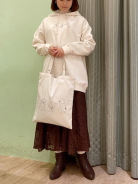 おのまいさん（レディース・159cm）の冬コーディネート