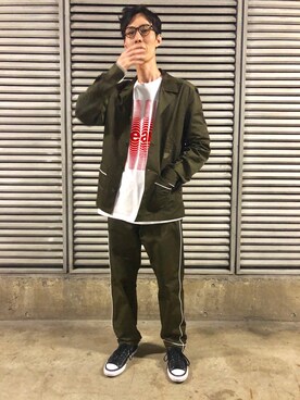 「fragment design（フラグメントデザイン）のアイテム」を使った、ＦURUKAWAさん（メンズ・179cm）の春コーディネート