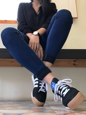 「Solvil et Titusのアイテム」を使った、Jermsさん（レディース・165cm）の春コーディネート