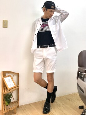 チョキさんさん（メンズ・170cm）の夏コーディネート