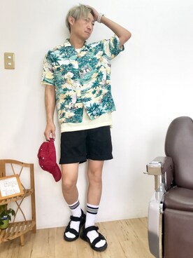 チョキさんさん（メンズ・170cm）の夏コーディネート