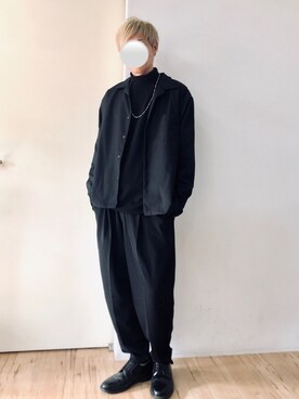 「A.S.M（エーエスエム）のアイテム（スラックス）」を使った、チョキさんさん（メンズ・170cm）の秋コーディネート