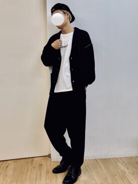 「A.S.M（エーエスエム）のアイテム（スラックス）」を使った、チョキさんさん（メンズ・170cm）の秋コーディネート