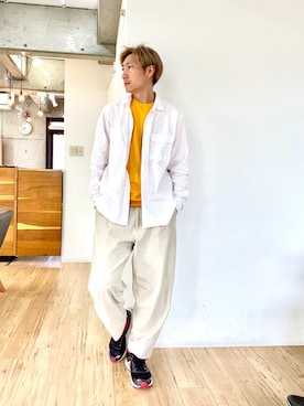 「Burner（バーナー）のアイテム（パンツ）」を使った、チョキさんさん（メンズ・170cm）の春コーディネート