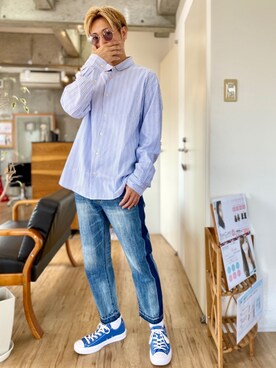 チョキさんさん（メンズ・170cm）の春コーディネート