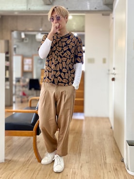 チョキさんさん（メンズ・170cm）の春コーディネート