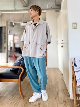 「GGD SELECT（ジージーディー　セレクト）のアイテム（パンツ）」を使った、チョキさんさん（メンズ・170cm）の夏コーディネート