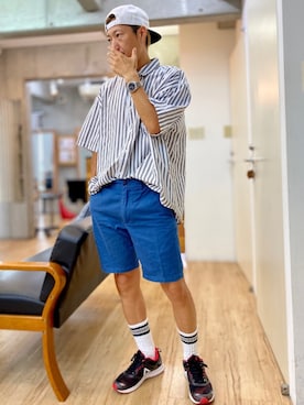 「OAKLEY（オークリー）のアイテム（キャップ）」を使った、チョキさんさん（メンズ・170cm）の秋コーディネート