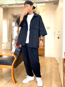 「CERCA（チェルカ）のアイテム」を使った、チョキさんさん（メンズ・170cm）の秋コーディネート