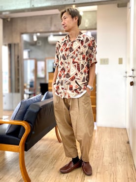 「CORISCO（コリスコ）のアイテム（トップス）」を使った、チョキさんさん（メンズ・170cm）の秋コーディネート