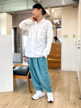 「GGD SELECT（ジージーディー　セレクト）のアイテム（パンツ）」を使った、チョキさんさん（メンズ・170cm）の秋コーディネート