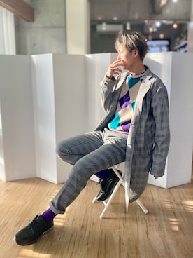 チョキさんさん（メンズ・170cm）の冬コーディネート