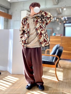 「アイテム（ブルゾン）」を使った、チョキさんさん（メンズ・170cm・40代）の冬コーディネート