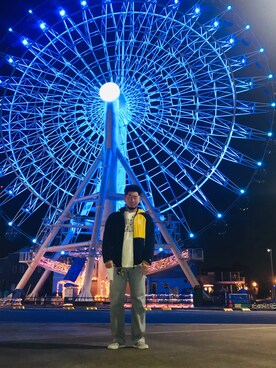 「LEE」｜「アイテム（その他アウター）」を使った、Hyu☀️さん（メンズ・170cm）の冬コーディネート