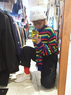 「タートルネック」｜「アイテム（ラッピングキット）」を使った、junri さん（レディース・153cm）の秋コーディネート