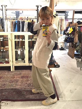 「雨の日コーデ」｜「アイテム（ラッピングキット）」を使った、junri さん（レディース・153cm）の秋コーディネート