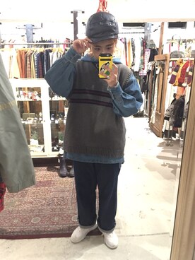 「だぼだぼ」｜「アイテム（その他）」を使った、junri さん（レディース・153cm）の秋コーディネート