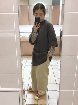 「だぼだぼ」｜「アイテム（その他）」を使った、junri さん（レディース・153cm）の春コーディネート
