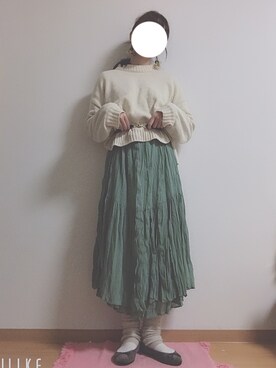 「Chaco（チャコ）のアイテム（アクセサリー）」を使った、きゃわさん（レディース・155cm）の冬コーディネート