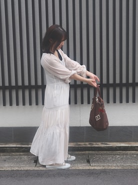 Pink House ピンクハウス のトートバッグ ブラウン系 を使った人気ファッションコーディネート Wear