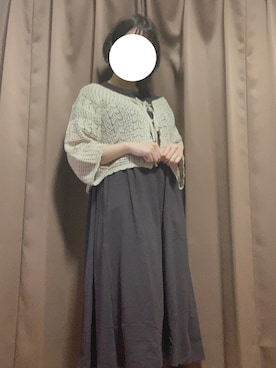 「GUワンピース」｜きゃわさん（レディース・155cm）の春コーディネート