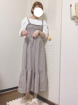 「ミカヅキモモコ（ミカヅキモモコ）のアイテム」を使った、きゃわさん（レディース・157cm）の春コーディネート