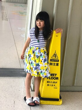 「HusHusH（ハッシュアッシュ）のアイテム（ワンピース/ドレス）」を使った、akkorikoさん（キッズ・120cm）の秋コーディネート