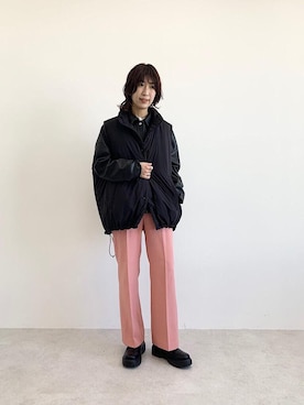 「CITEN（シテン）のアイテム（その他アウター）」を使った、baba_aさん（レディース・158cm）の冬コーディネート
