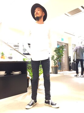 「diesel denim」｜なみきさん（メンズ・177cm）の夏コーディネート