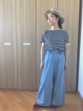 「KRIFF MAYER Lady's Collection（クリフメイヤーレディースコレクション）のアイテム」を使った、Patricia Tamさん（レディース・150cm）の夏コーディネート