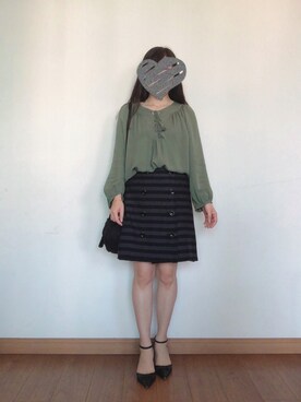 「Joie（ジョア）のアイテム」を使った、シロさん（レディース・160cm）の春コーディネート