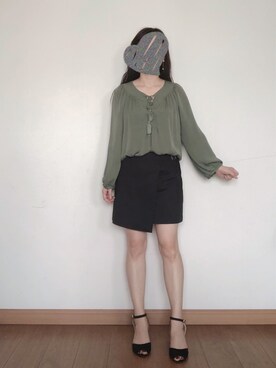 「Joie（ジョア）のアイテム」を使った、シロさん（レディース・160cm）の春コーディネート