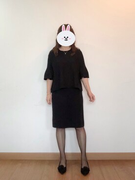「Le Saundaのアイテム」を使った、シロさん（レディース・160cm）の秋コーディネート