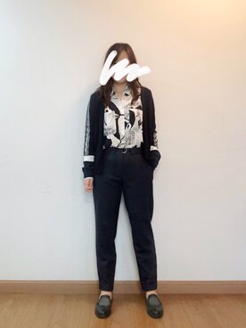 「ESPRIT（エスプリ）のアイテム（パンツ）」を使った、シロさん（レディース・160cm）の秋コーディネート
