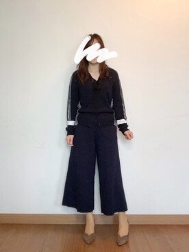 「FLAG-J（ﾌﾗｯｸﾞｼﾞｪｲ）のアイテム」を使った、シロさん（レディース・160cm）の秋コーディネート