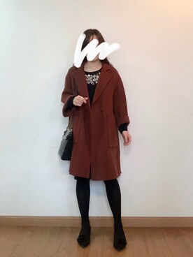 「Le Saundaのアイテム」を使った、シロさん（レディース・160cm）の秋コーディネート